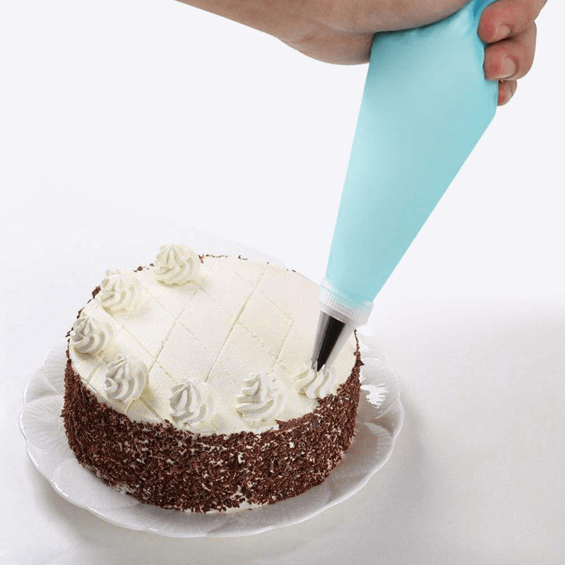 32Pcs Reusable Silicone Confectioner Piping Cream Pastry Beakers Bag Cake Making Tools - MRSLM