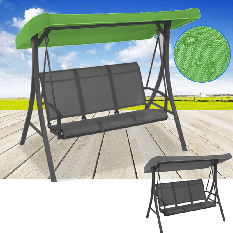 191X120X23Cm Canopy Waterproofed Swing Chair Tent Sunshade Camping Swing Roof Replacement Fabric - MRSLM