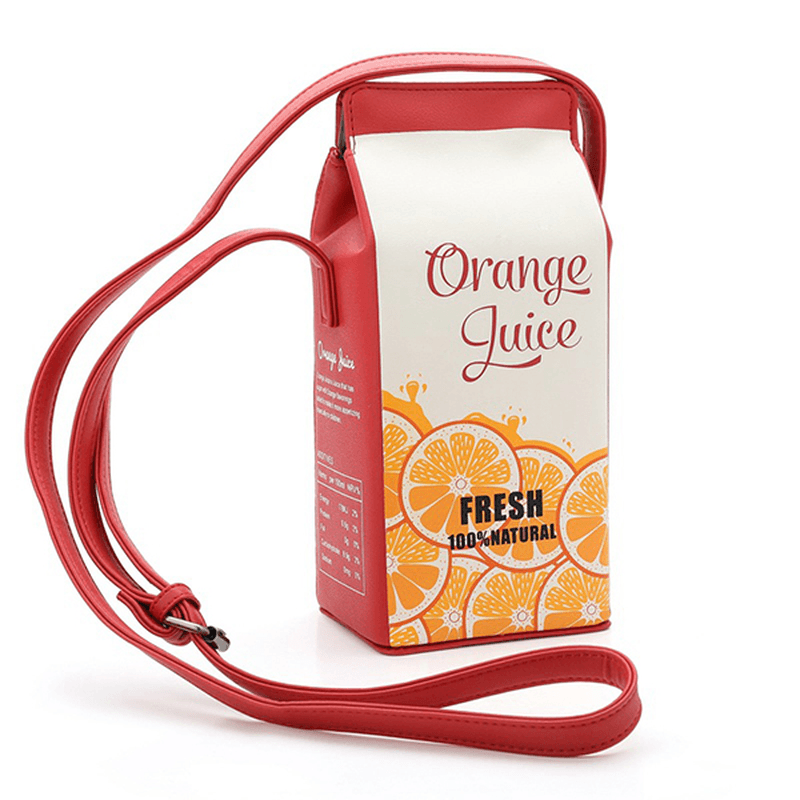 Women's Cute Milk Box Crossbody Bag: Fashionable and Casual Phone Bag - MRSLM