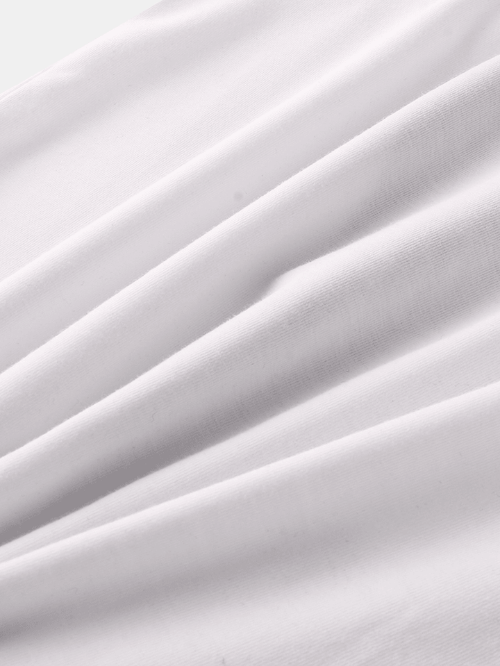 Men Fashion Print Cotton Sleeveless Jumpsuit Sport Home Sleepwear - MRSLM