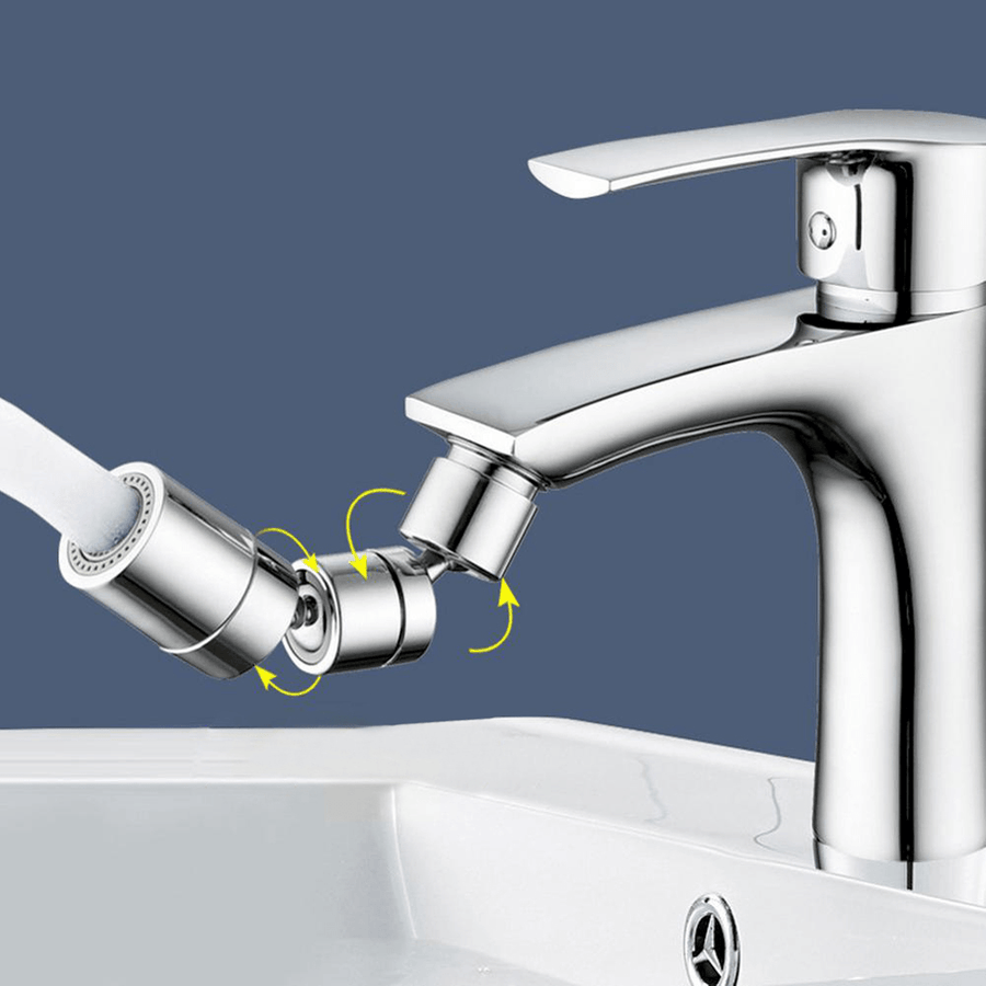 1080 Degree Swivel Kitchen Faucet Aerator Universal Rotating Toilet Splash-Proof Filter Faucet Head Kitchen Artifact Faucet Head - MRSLM