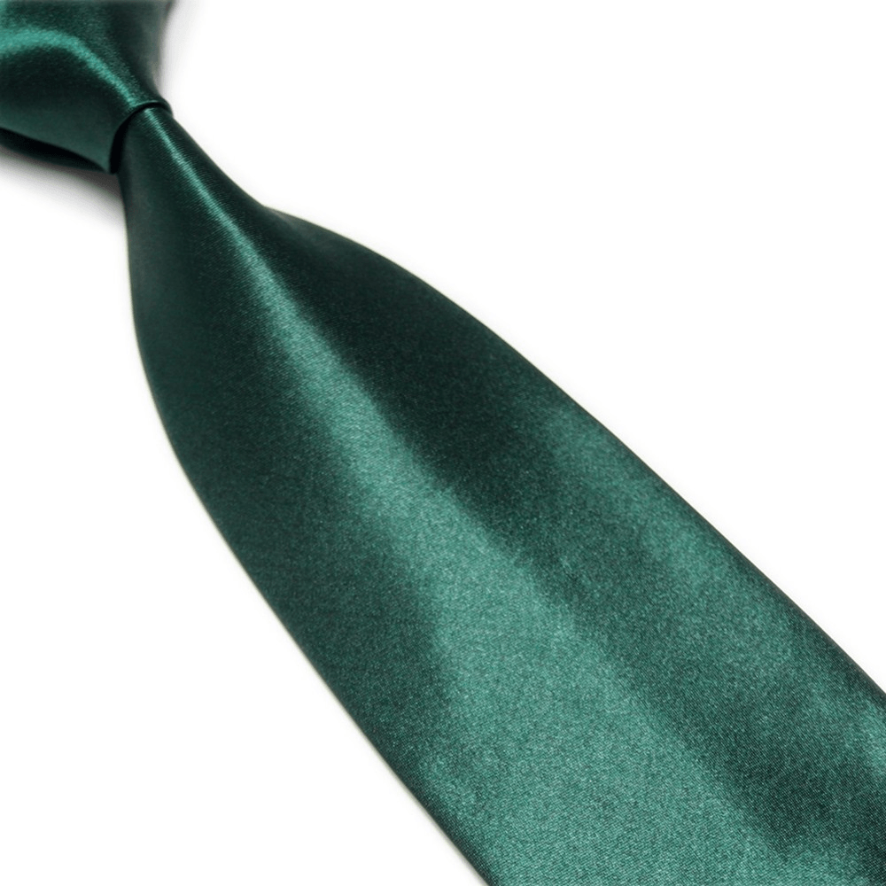 Men'S Imitation Silk Solid Color Wide Tie Knot Wedding Banquet Bright - MRSLM