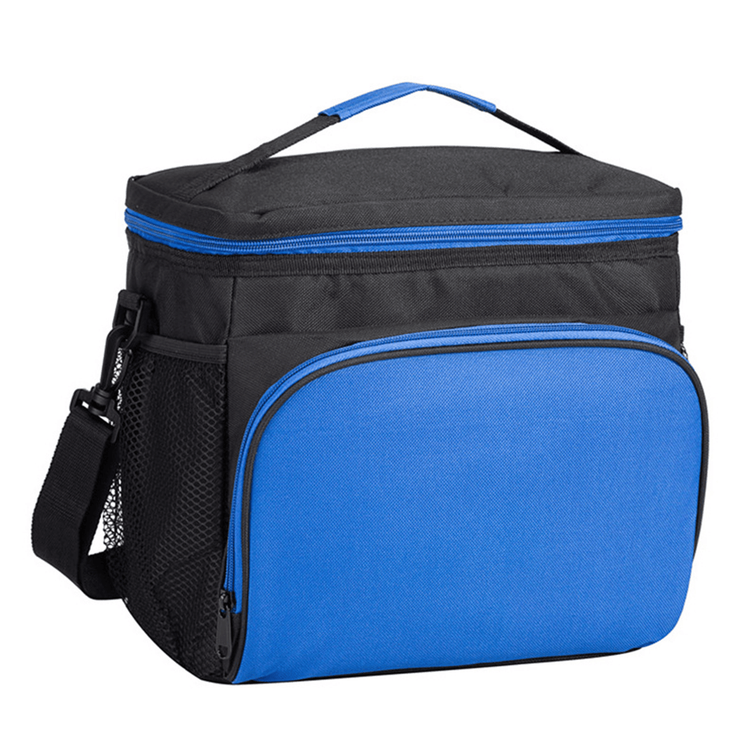 Large Capacity Insulated Portable Lunch Bag with Mesh Pocket Thermal Picnic Food Bag Waterproof Lunch Box - MRSLM