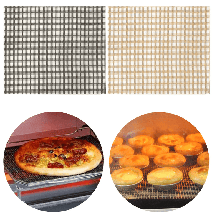 Non Stick Oven Baking Mesh Sheet Tray Crispy Chips Pizza BBQ Grill Pan - MRSLM