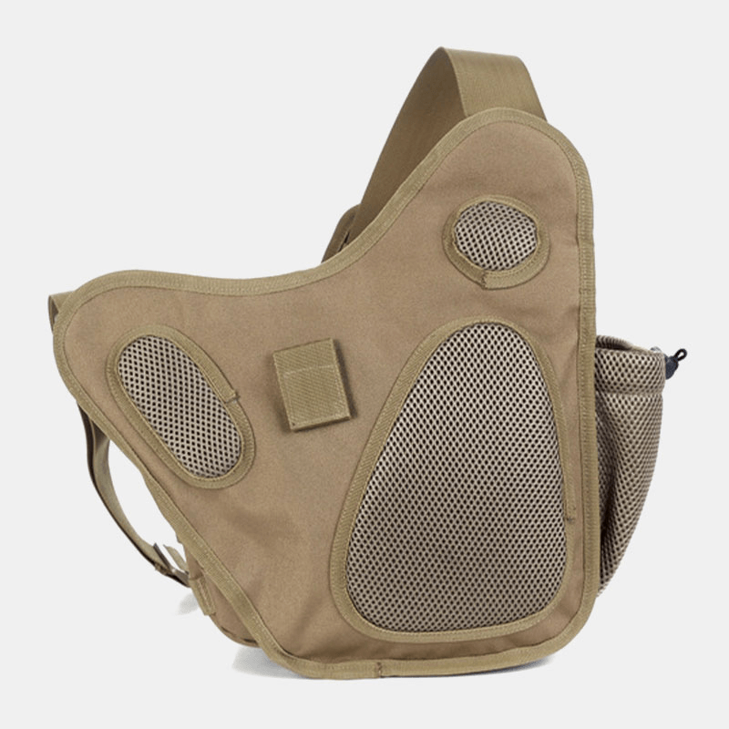 Unisex Oxford Cloth Tactical Camouflage Outdoor Game Riding Multi-Carry Saddle Bag Crossbody Bag Waist Bag Backpack - MRSLM