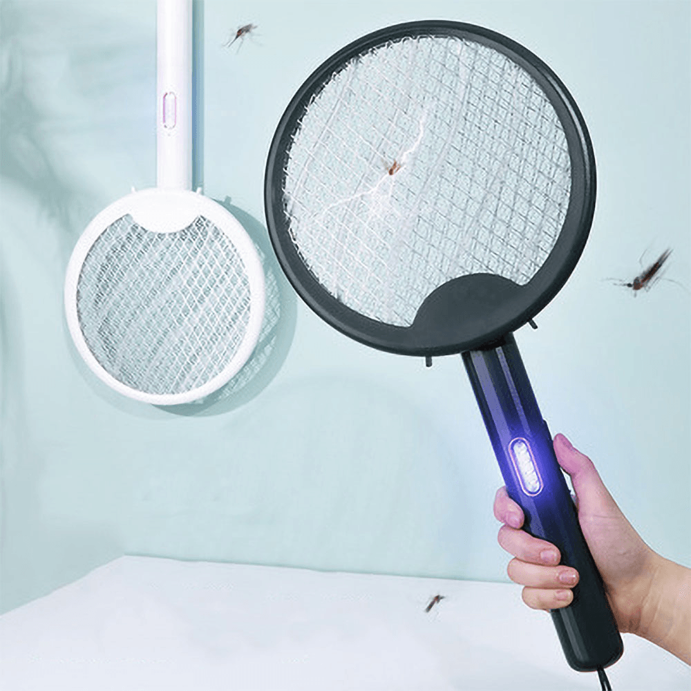 JORDAN&JUDY Mosquito Swatter Rotatable Foldable Mosquito Killing Lamp Five-Layer Protective Net USB Rechargeable anti Insects Zapper - MRSLM