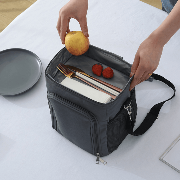 14L Insulated Picnic Bag Carry Lunch Bag Thermal Handbag Outdoor Camping Travel - MRSLM