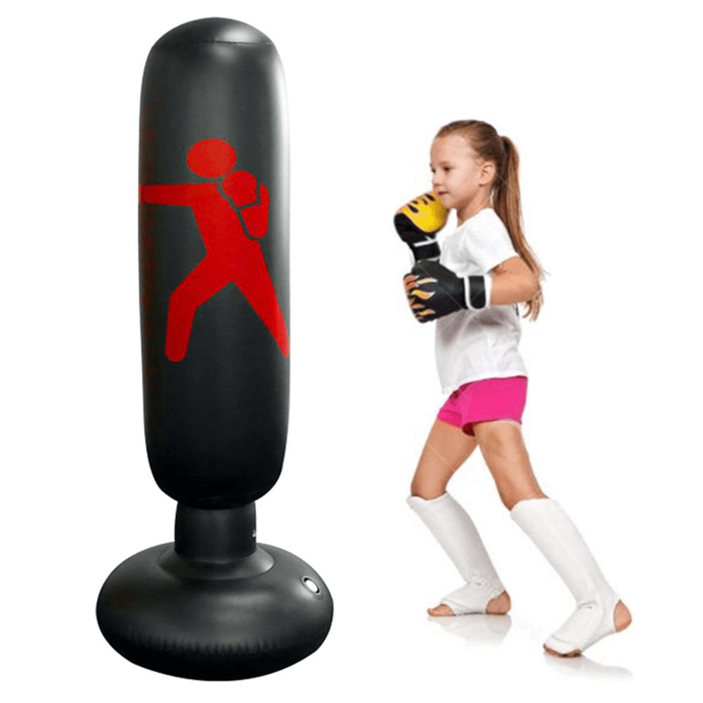 KALOAD Boxing Tumbler Vertical Inflatable PVC Thickening Boxing Pillar Column Punching Bag Fitness Sport - MRSLM