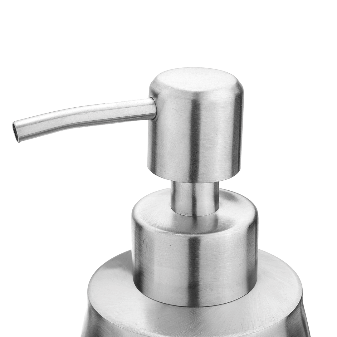 SH158 Uniform Push Stainless Steel Sanding Liquid Soap/Latex/Hand Dispenser 375ML - MRSLM