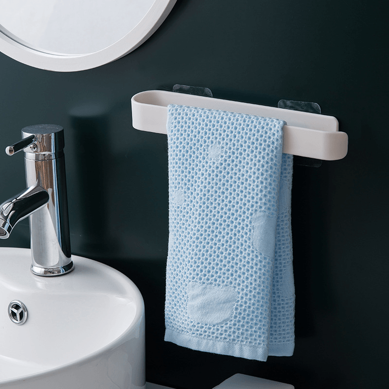 Towel Rack Towel Hanger Bath Towel Holder Wall Hanging Towel for Bathroom Shelf Storage Rack - MRSLM