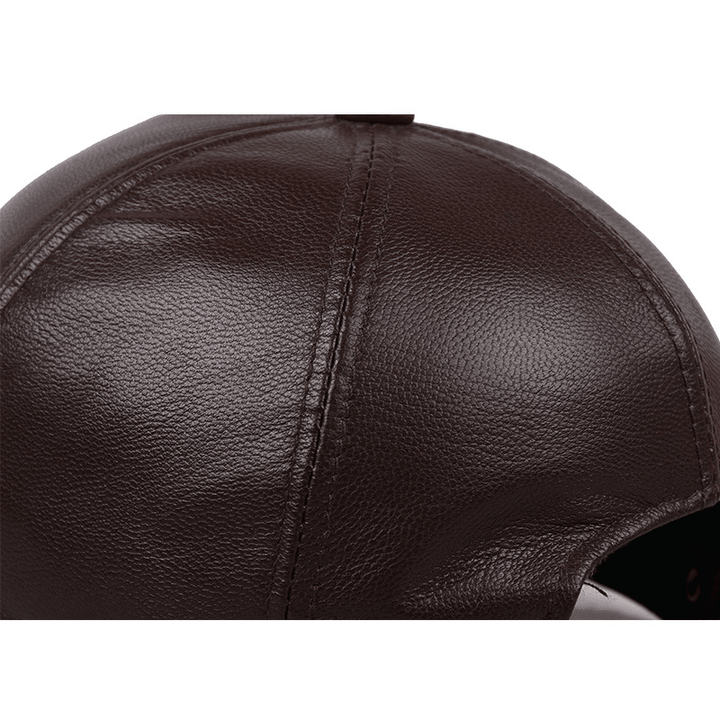 Spring and Autumn Middle-Aged Dad Baseball Cap Sheepskin Old Man Cap - MRSLM