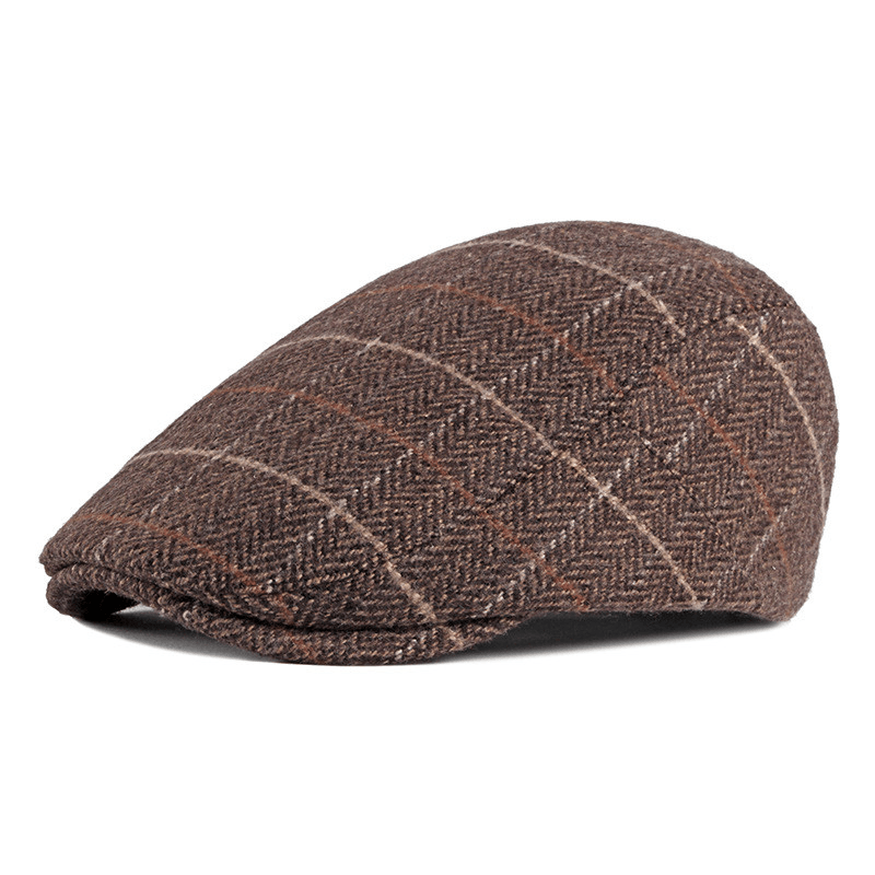 british retro check hat, view 2 - MRSLM