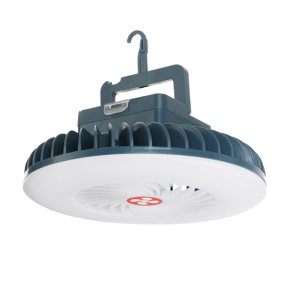 16.8*11.8 CM USB Camping Lamp Rechargeable Portable High Brightness Fan Light Waterproof Camping Lamp - MRSLM