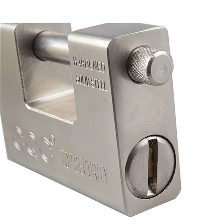 Super Thick Metal Rectangular Padlock Rust-Proof Dust Pry Security Door Lock - MRSLM