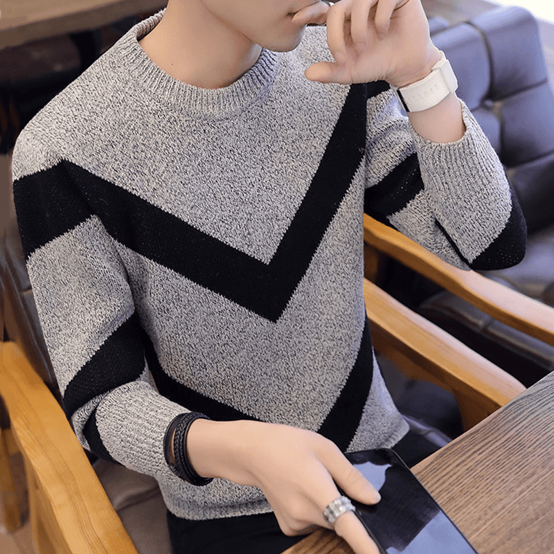 Comfortable Fashion Trendy round Neck Sweater - MRSLM