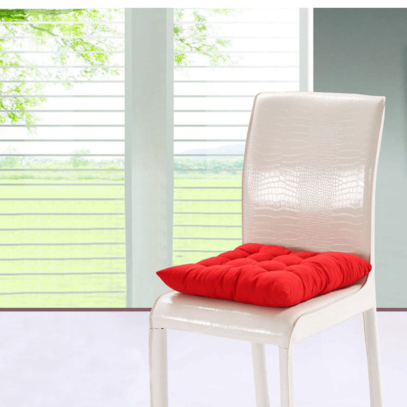 Pure Color Brushed Solid Tatami Chair Seat Sofa Meditation Floor Cushions Home Office Seat Cushion - MRSLM