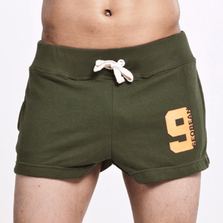 SEOBEAN Men'S Elastic Waist Home Shorts - MRSLM