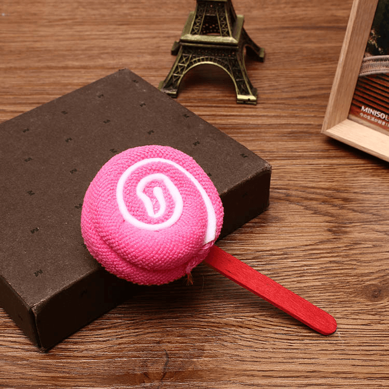 Candy Color Bathroom Cotton Lollipop Shape Towel Festival Party Birthday Valentine Gifts - MRSLM
