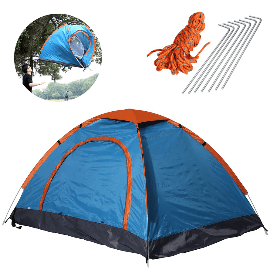 79X59X39Inch 2 People Camping Tent Folding Waterproof Ultralight Sunshade Canopy Outdoor Travel Hiking - MRSLM