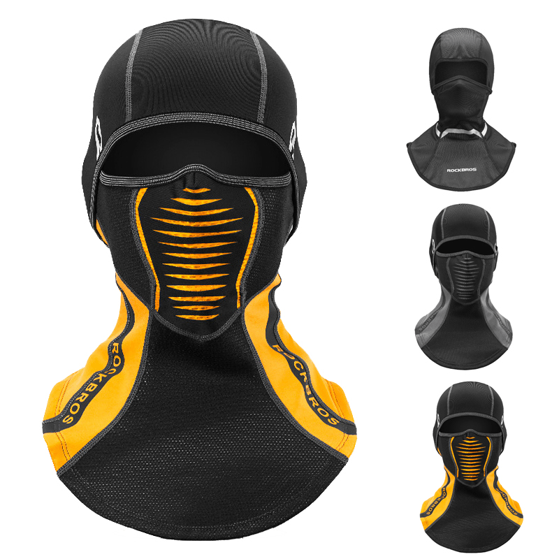 ROCKBROS Balaclava Winter Ski Cycling Mask Windproof Fleece Warm Hat Scarf Men Thermal Face Mask Cover - MRSLM