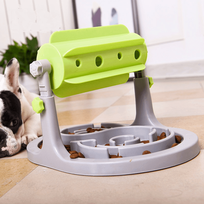 Roller Feeder Pet Trainer Interactive Toy Feeder Dog Cat Slow Eating Training Tool - MRSLM