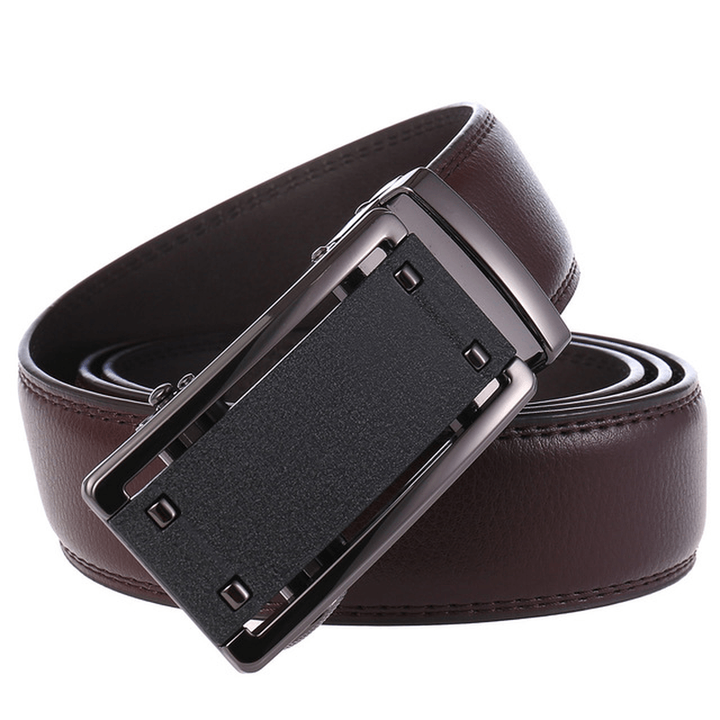 New Men'S Two-Layer Leather Belt Business Belt - MRSLM
