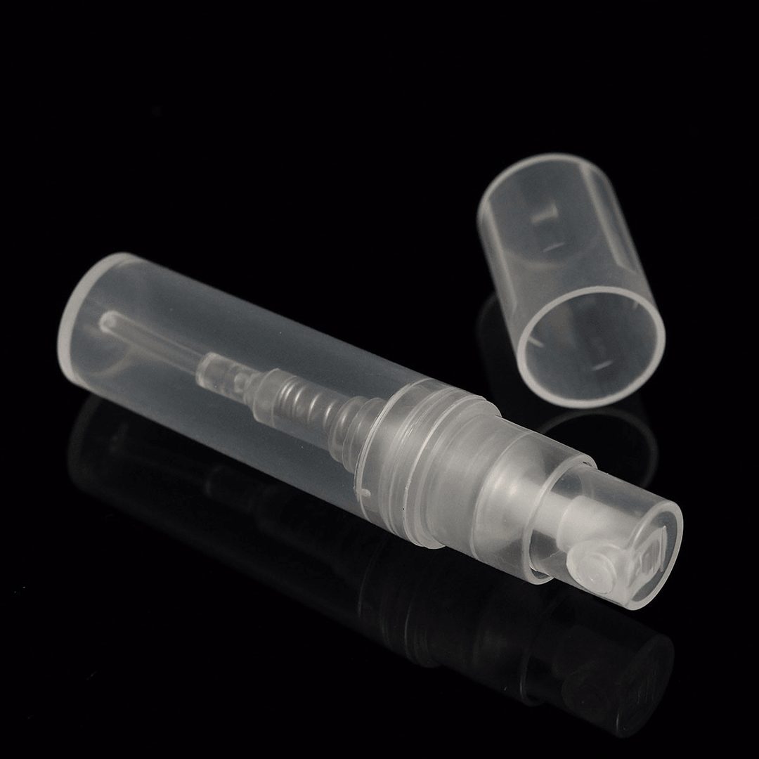 50Pcs 2Ml Empty Clear Travel Spray Bottles Transparent Plastic Perfume Atomizer - MRSLM