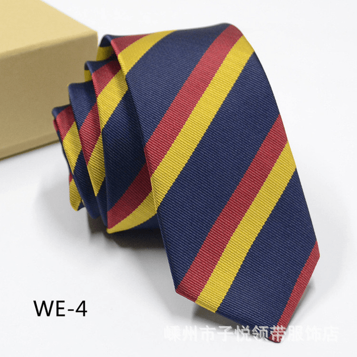 6CM Trendy Men'S 1960 Needle Fine Made Nano Waterproof Tie - MRSLM