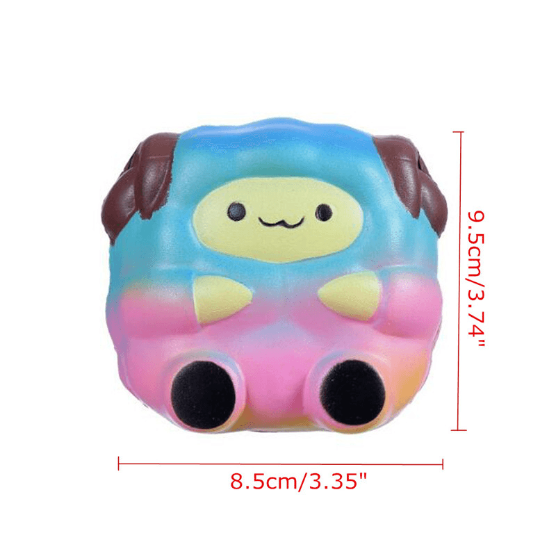 Jumbo Sheep Squishy Cute Galaxy Rainbow Soft Alpaca Slow Rising Scented Toy Gift - MRSLM
