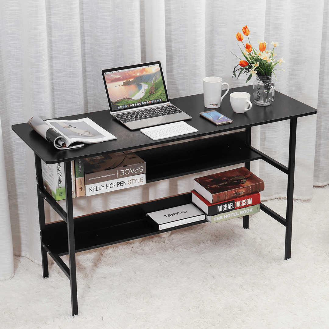 Computer Desk Game Table Metal Writing Table 3 Layers Student Study Desk Laptop Table for Home Office - MRSLM