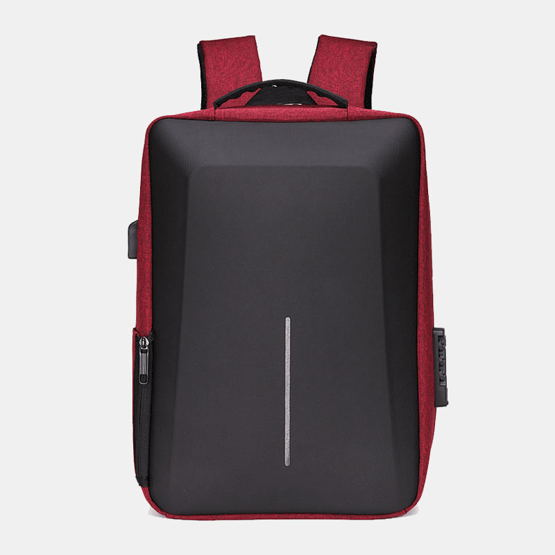 Men Oxford Cloth Large Capacity Waterproof USB Charging 16 Inch Laptop Bag Anti-Theft Business Outdoor Handbag Backpack - MRSLM