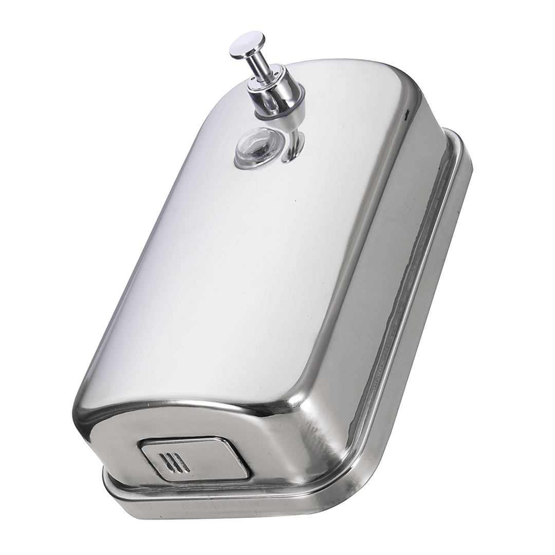 Bathroom Kitchen Stainless Steel Wall Mounted Lotion Pump Soap Shampoo Dispenser - MRSLM