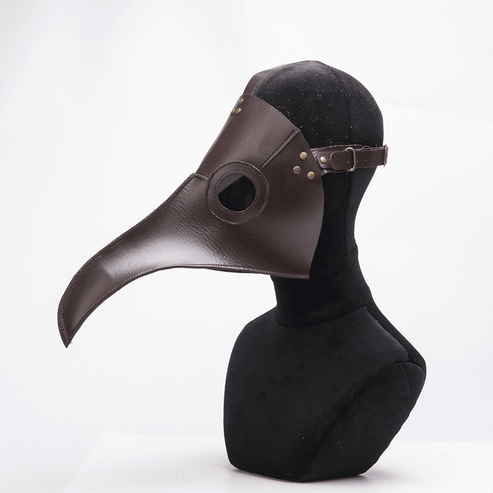 Halloween Plague Doctor Bird Steampunk Mask Long Nose Beak Cosplay Costume Props - MRSLM