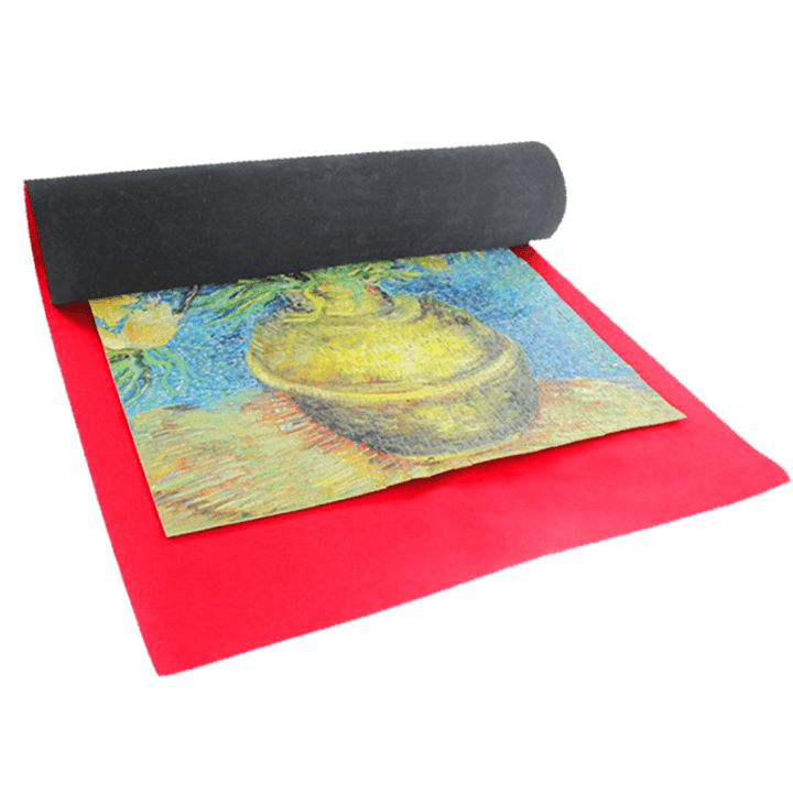 Portable Roll up Puzzle Mat Pad Blankets Storage Felt Mat Fits up to 1500 Pieces Puzzle - MRSLM