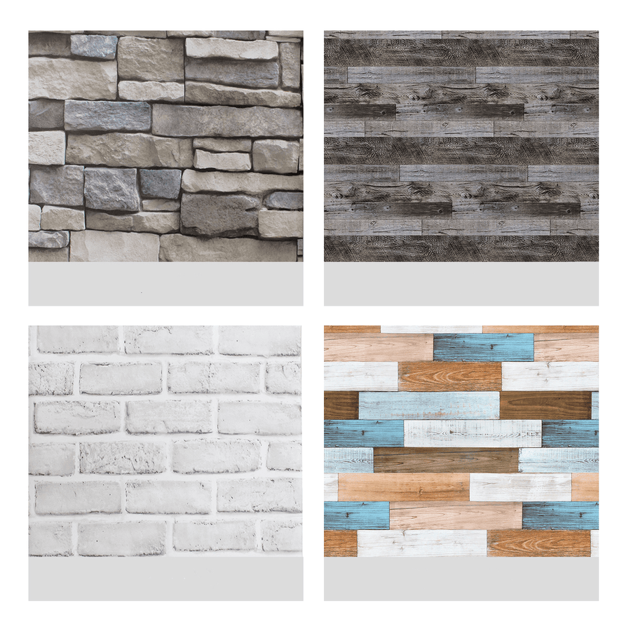 10M Retro Brick Wallpaper Wall Sticker Smooth Waterproof PVC Self-Adhesive Decoration - MRSLM
