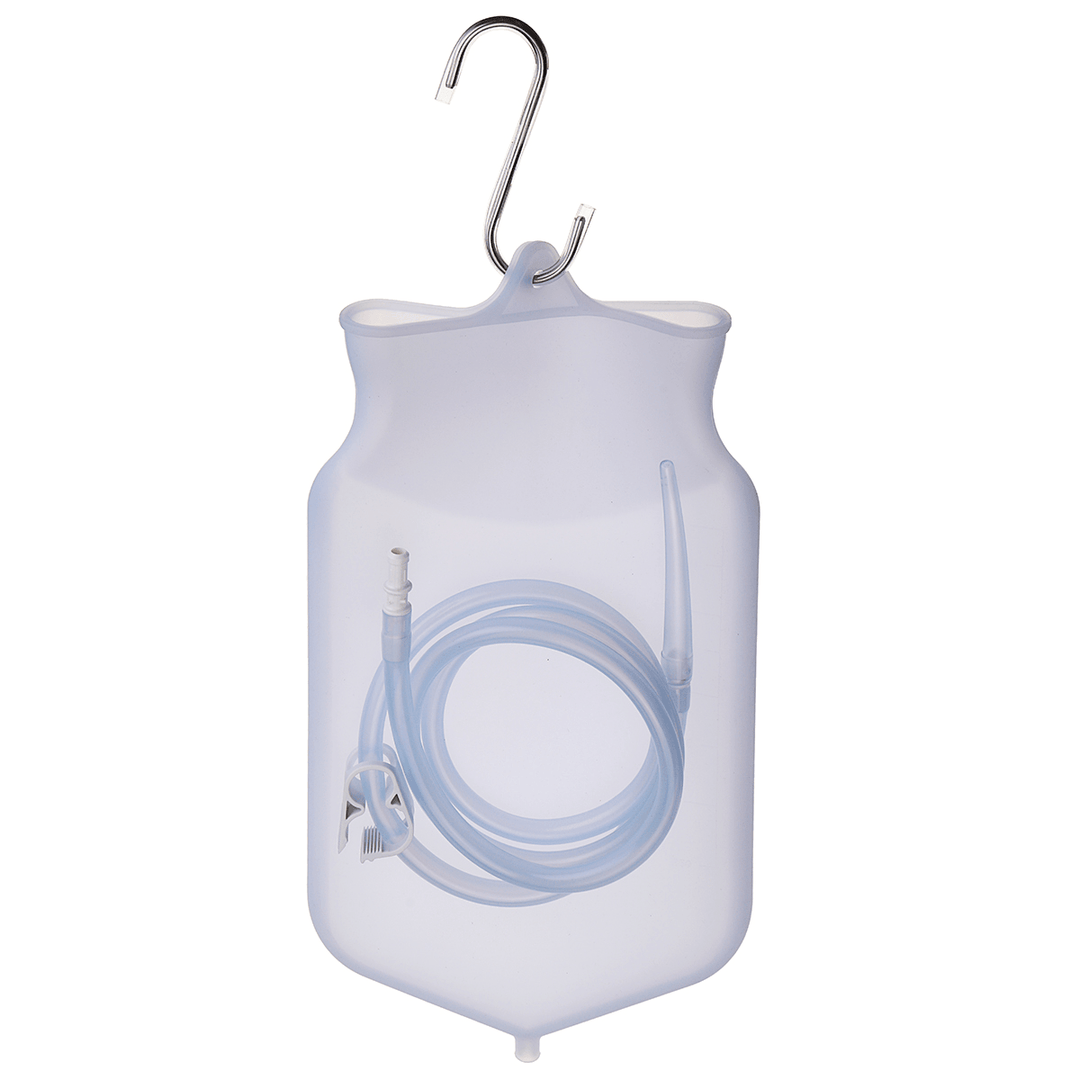 Detox Enema Bag Colon Cleaning with Silicone Hose Douche Bag Vaginal Washing Water Bag Cleaning Kit - MRSLM