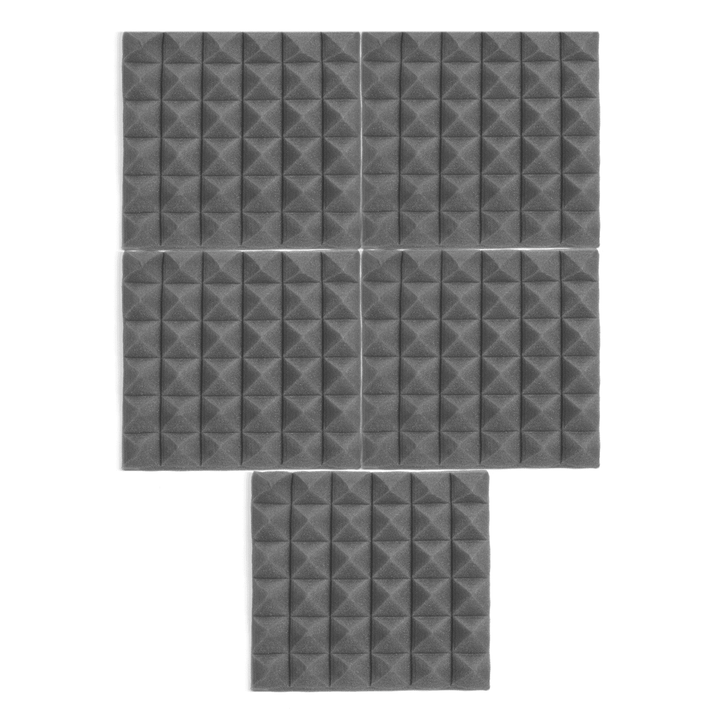 5PCS Soundproofing Foam Acoustic Wall Panels Fire Retardant Material Pads Studio - MRSLM
