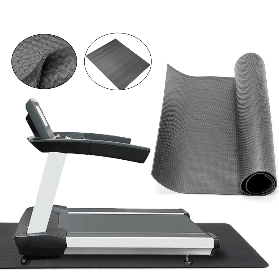 85X60Cm Multifunction Exercise Mat Gym Fitness Equipment Treadmill Bike Protect Floor Mat Running Machine Shock Absorbing Pad Yoga Mat - MRSLM