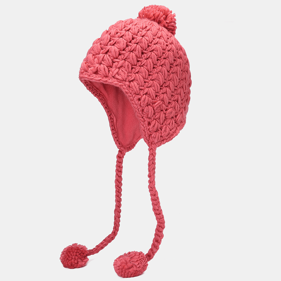 Women'S Beanie Solid Color Warm Knitted Hat Small Caps - MRSLM