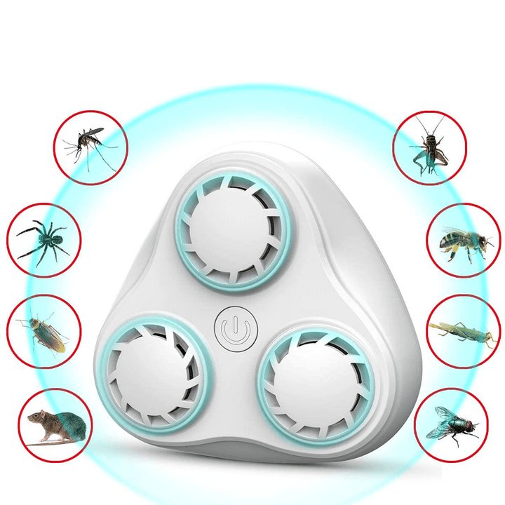 BG310 Ultrasonic Plug Electronic Indoor Pest Control Mosquito Mice Spider Rodent Insect Repeller - MRSLM