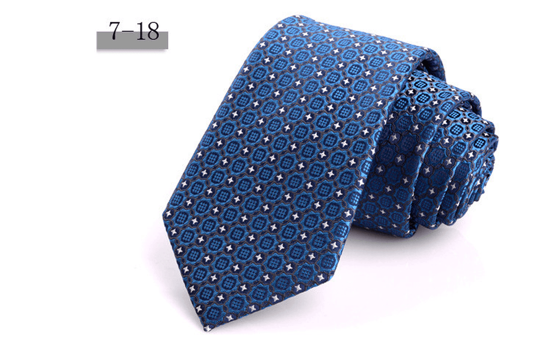 New Men'S 7Cm Striped Business Formal Tie - MRSLM
