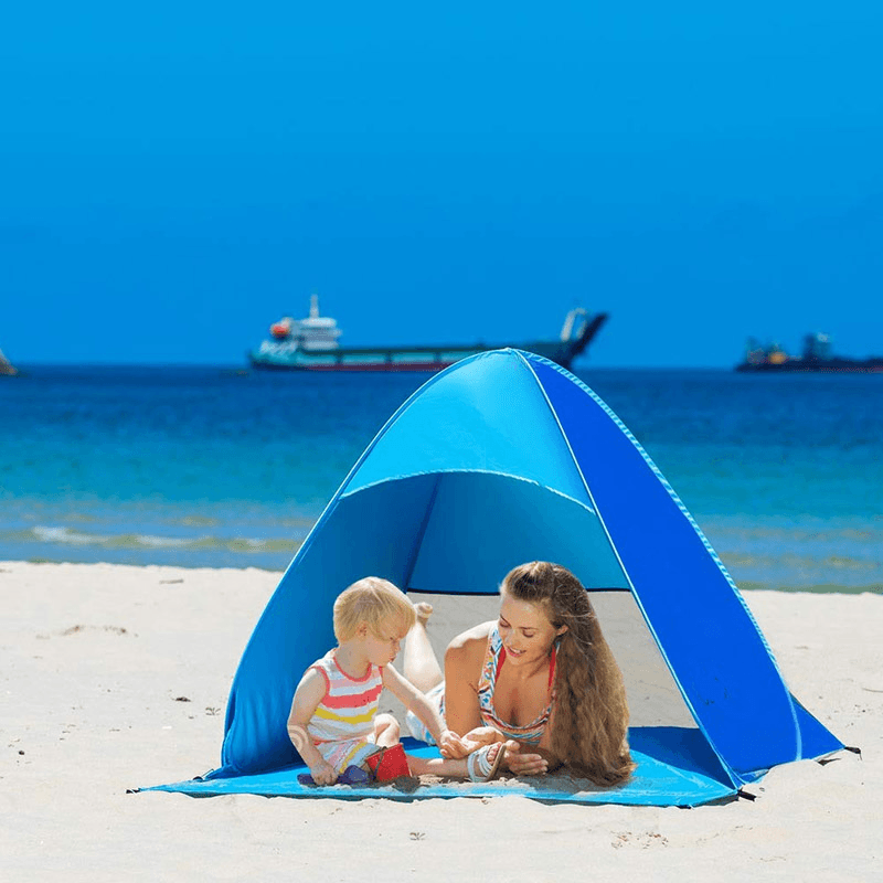Outdoor Popup Tent Ultralight Beach Tents Shelter Uv-Protective Automatic Tent Shade - MRSLM