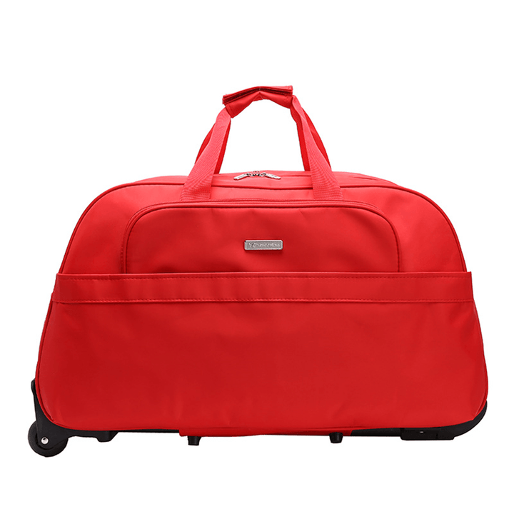 High Capacity Travel Duffle Luggage Trolley Bag with Wheels Rolling Suitcase Travel Bags Carry-On Bag - MRSLM