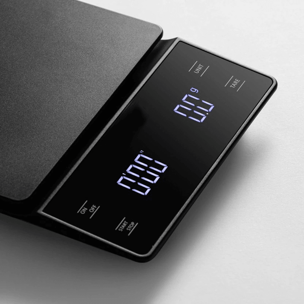 3Kg/0.1G Sensitive Touch Kitchen Scale with Timer for Pour over and Drip Coffee with LED Display - MRSLM