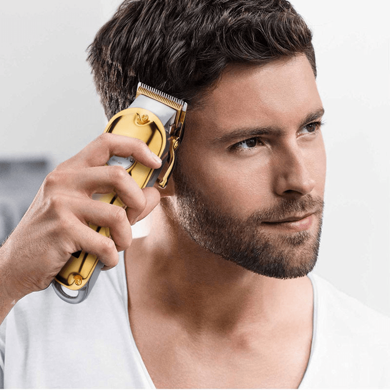 NK-1769 Electric Full Metal Hair Clipper Household USB Charging Hair Trimmer Barber Rechargeable Hair Trimmer Hair Shaving Machine Beard Cut - MRSLM