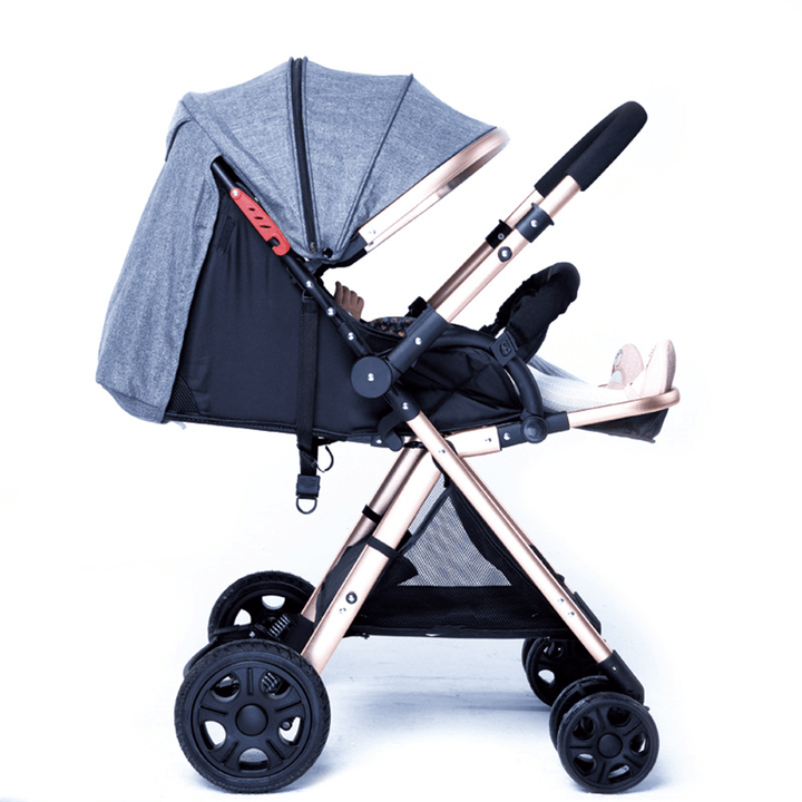Folding Lightweight Baby Stroller Cart Sit Lie Two-Way Kids Stroller Car Travel Pushchair - MRSLM