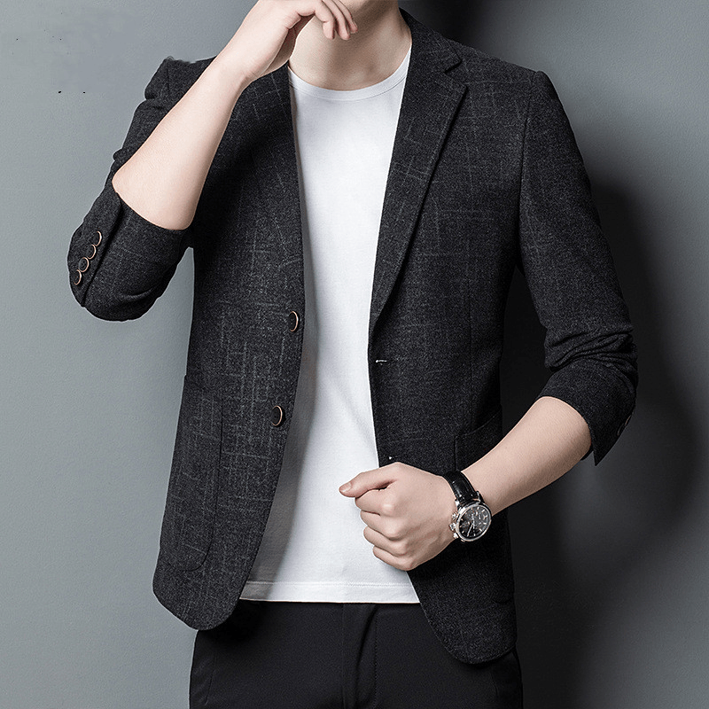 New Korean Elastic Men''S Casual Suit Men''S Slim Fashion Suit Top - MRSLM