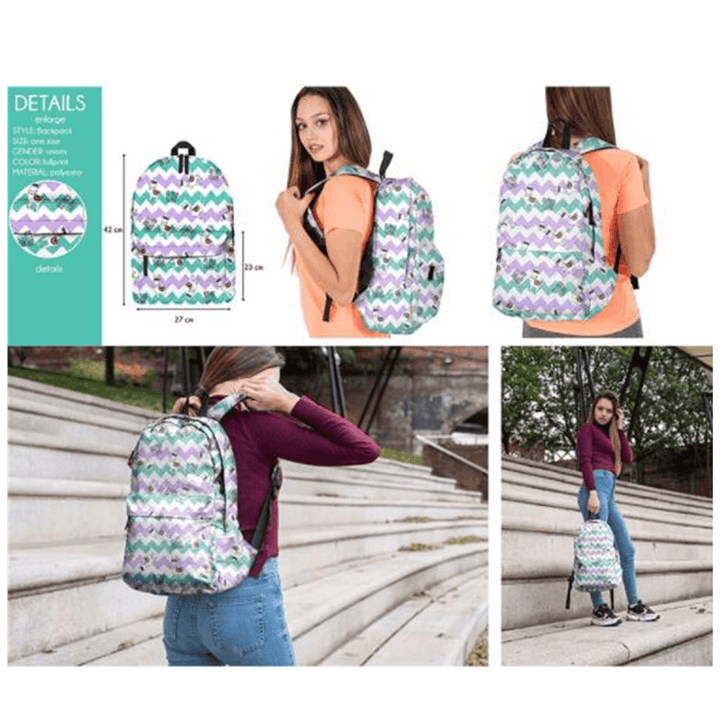 Women Men Best Backpack Girl School Shoulder Bag Rucksack Satchel Travel Handbag - MRSLM