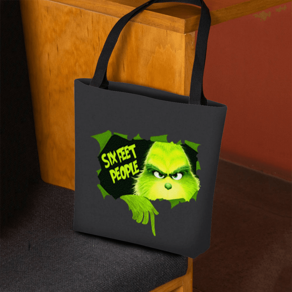 Women Felt Cute Cartoon Green Monster Pattern Shoulder Bag Handbag Tote - MRSLM