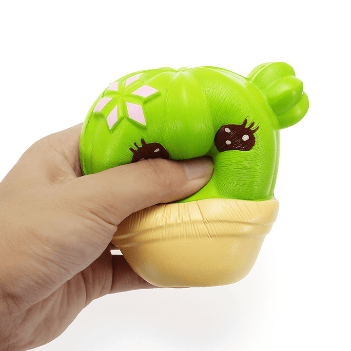 Xinda Squishy Cactus Plant 11Cm Soft Slow Rising with Packaging Collection Gift Decor Toy - MRSLM